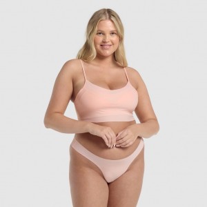 Bralette Gymshark No VPL ανοιχτο ροζ | 491NOGMQC