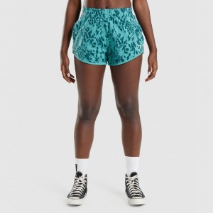 Σορτσ Gymshark Animal σταμπεσ Teal Print | 859TWZFEJ