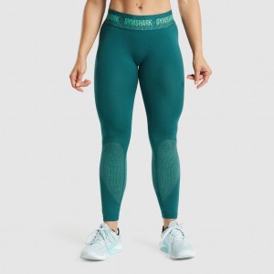 Κολαν Gymshark Apex Seamless Low Rise Teal | 160UHGVRS