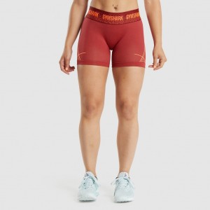 Σορτσ Gymshark Apex Seamless Low Rise μπορντο | 624UZHCKR