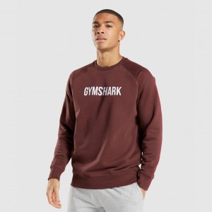 Φουτερ Gymshark Apollo Crew καφε | 297PXBLVZ