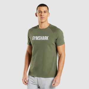 μπλουζακια Gymshark Apollo Ελιά | 593KDYCHO