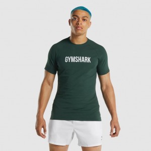 μπλουζακια Gymshark Apollo σκούρο πρασινο | 978ENSVZY