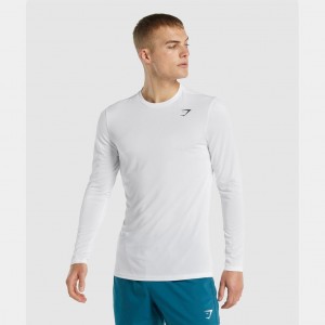 μπλουζακια Gymshark Arrival Long Sleeve ασπρα | 815WOADIX