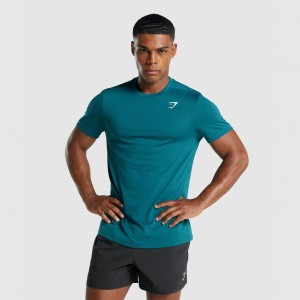 μπλουζακια Gymshark Arrival Regular Fit Teal | 534FDBJXS