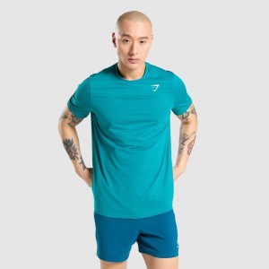μπλουζακια Gymshark Arrival Regular Fit Teal | 847RSLGPC