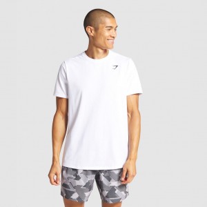 μπλουζακια Gymshark Arrival Regular Fit ασπρα | 605YLWNDX