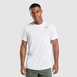 μπλουζακια Gymshark Arrival Regular Fit ασπρα | 728GXIALY