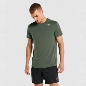 μπλουζακια Gymshark Arrival Regular Fit πρασινο | 729HJIFBR