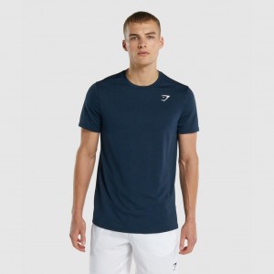 μπλουζακια Gymshark Arrival Regular Fit σκουρο μπλε | 267XCLSFK
