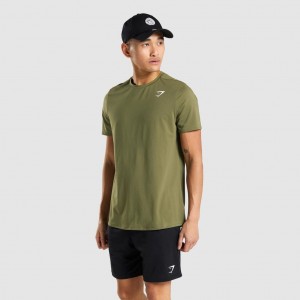 μπλουζακια Gymshark Arrival Regular Fit σκούρο πρασινο | 946WBJAGU