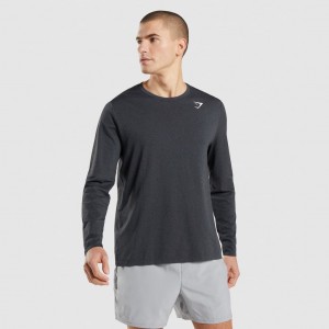 μπλουζακια Gymshark Arrival Seamless Long Sleeve μαυρα | 268HNQFPL