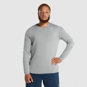 μπλουζακια Gymshark Arrival Seamless Long Sleeve γκρι | 071ZCXIBN