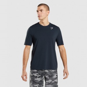 μπλουζακια Gymshark Arrival Seamless σκουρο μπλε | 205TICSGA