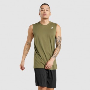 μπλουζακια Gymshark Arrival αμανικα Tee σκούρο πρασινο | 812WHCJTA