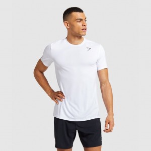 μπλουζακια Gymshark Arrival ασπρα | 418URNHLC