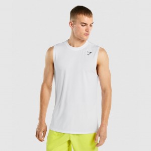μπλουζακια Gymshark Arrival αμανικα ασπρα | 917DZLCOX