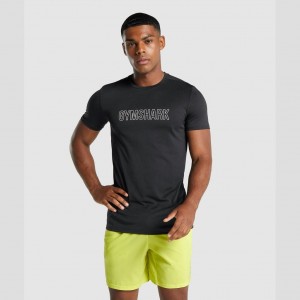 μπλουζακια Gymshark Arrival σταμπεσ μαυρα | 943IMHJRX