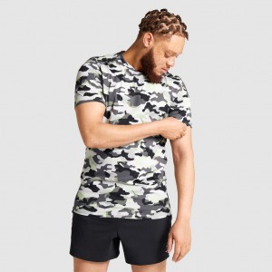 μπλουζακια Gymshark Arrival μαυρα πρασινο καμουφλάζ | 026OUBIFS