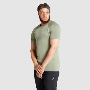 μπλουζακια Gymshark Aspect ελαφρια Seamless ανοιχτο πρασινο | 582ULKNGW