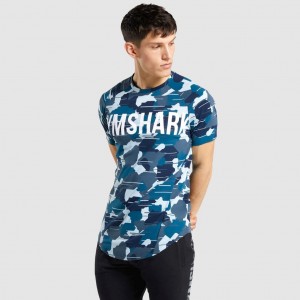 μπλουζακια Gymshark Bold καμουφλάζ ασπρα | 582JMARZF