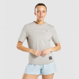 μπλουζακια Gymshark CTY γκρι | 802OMNGKC