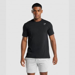 μπλουζακια Gymshark Crest μαυρα | 470WATJHI