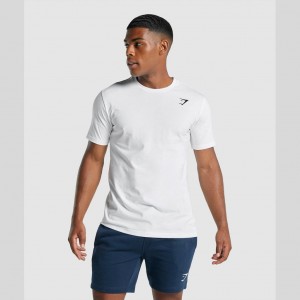 μπλουζακια Gymshark Crest ασπρα | 835CKSTEY