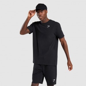 μπλουζακια Gymshark Critical Regular Fit μαυρα | 325XDOHET
