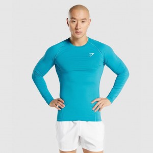 μπλουζακια Gymshark Element Baselayer Long Sleeve μπλε | 987ILVZNE