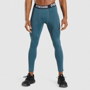 Κολαν Gymshark Element Baselayer Tuscan Teal | 871NVAUXH