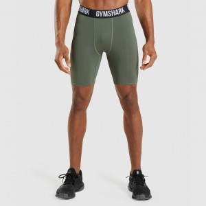 Σορτσ Gymshark Element Baselayer Ελιά | 486BPJYVD