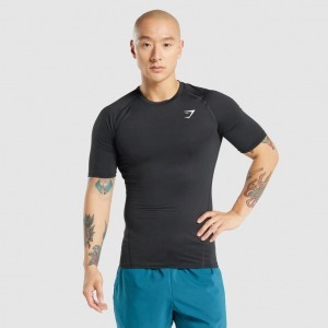 μπλουζακια Gymshark Element Baselayer μαυρα | 928XJOEBQ