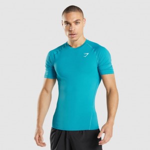 μπλουζακια Gymshark Element Baselayer μπλε | 936RINGVJ