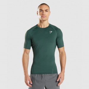 μπλουζακια Gymshark Element Baselayer σκούρο πρασινο | 682JLYVQK
