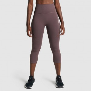 Κολαν Gymshark Energy Seamless Cropped καφε | 913VKMDRN
