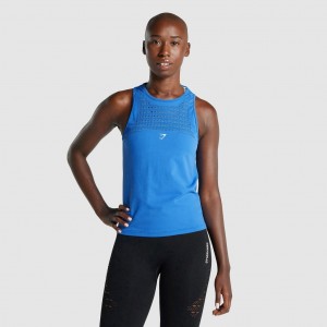 Γιλεκο Gymshark Energy Seamless Loose μπλε | 581ONAICR