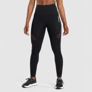 Κολαν Gymshark Energy Seamless μαυρα | 378NGVHPR