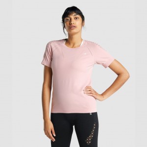 μπλουζακια Gymshark Energy Seamless ανοιχτο ροζ | 482OKYCJH
