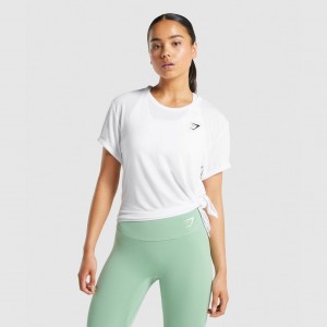 μπλουζακια Gymshark Essential ασπρα | 462AUQRMY