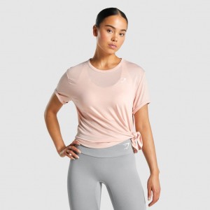 μπλουζακια Gymshark Essential ανοιχτο ροζ | 560DTMHJB