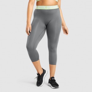Κολαν Gymshark Fit Seamless Cropped γκρι | 501NTXYPO