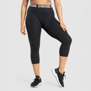 Κολαν Gymshark Fit Seamless Cropped μαυρα | 698LODBXG