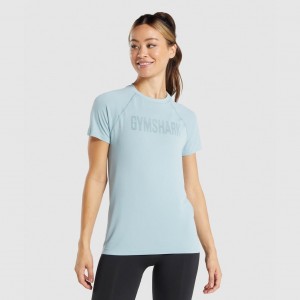 μπλουζακια Gymshark Fit Seamless Loose μπλε | 508IEDSGZ