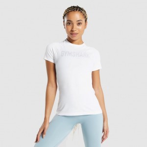 μπλουζακια Gymshark Fit Seamless Loose ασπρα | 842BCSTPG
