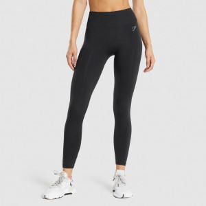 Κολαν Gymshark Fit Seamless Mid Rise μαυρα | 810MSQLWI