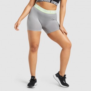 Σορτσ Gymshark Fit Seamless γκρι | 487QCBNRY