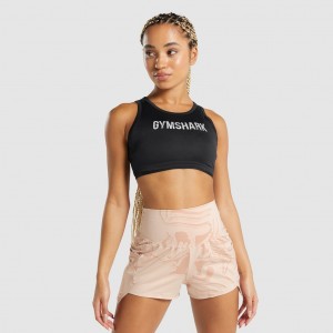 μπλουζακια Gymshark GS Power Crop μαυρα | 153RJTOVA
