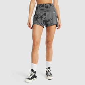 Σορτσ Gymshark GS Power Jacquard μαυρα | 826BJPMAO