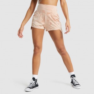 Σορτσ Gymshark GS Power Jacquard ανοιχτο ροζ | 861DWICEA